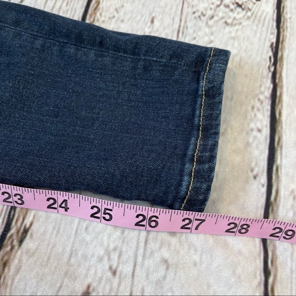 Banana Republic Denim Mid-Rise Skinny Jeans Dark Wash Size 26 with 27” Inseam - Picture 13 of 14